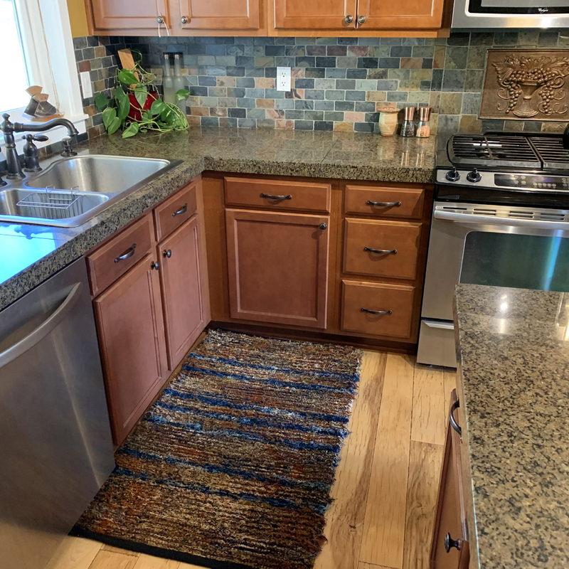 “Kathy spent time going through all of her color options to help me find just the rug I was looking for to use in my kitchen. It is beautiful and fits the space perfectly. I love it!” -Katie L.
